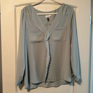 Baby blue blouse
